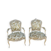 Pair of Louis XV style armchairs