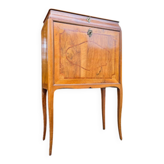Louis XV Style Walnut Cabinet Secretary
