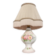 Antique lamp in hand-painted faience by Colas Roger Clamecy