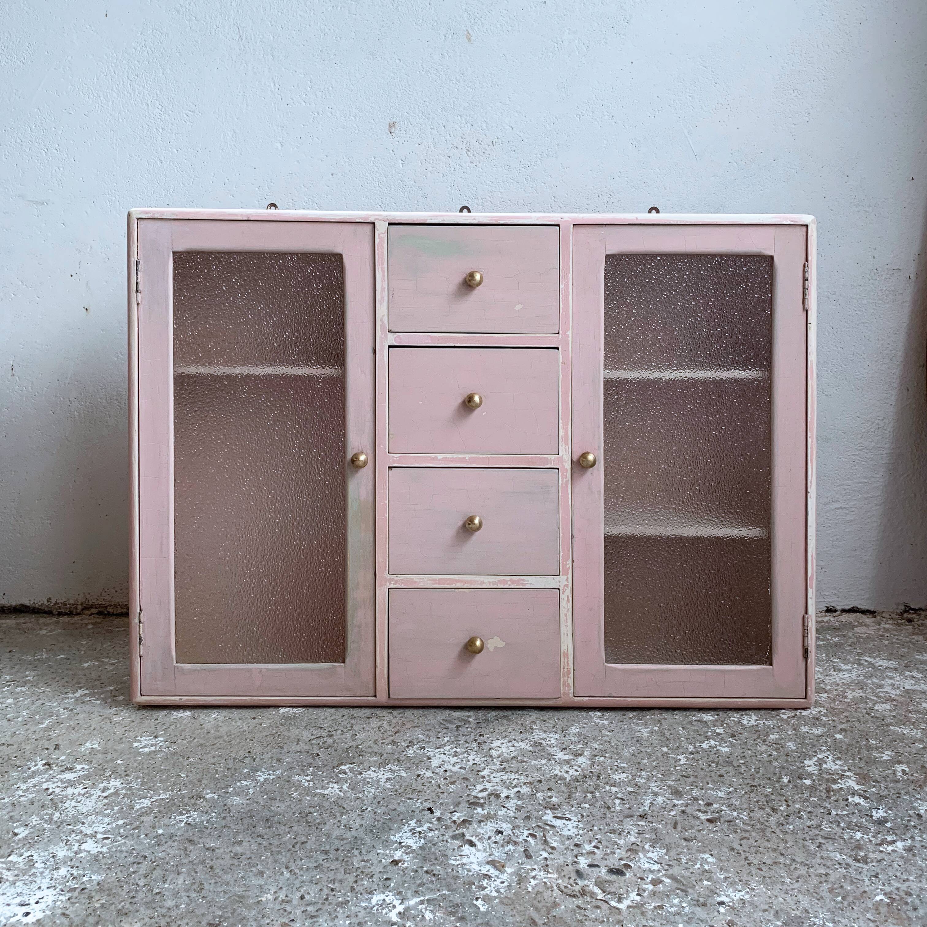 Wall toilet cabinet 2 doors 4 drawers