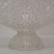 Vintage Crystal Glass Bowl,Glasswork Novy Bor,1950's.