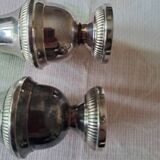 Salt and pepper silver-plated metal
