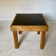 Table basse en orme et ardoise par Maison Regain 1970