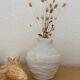 White terracotta vase