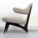 Lounge chairs with new fabric, 1950s, Set of 2