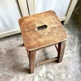 Dark wood stool