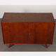 Vintage dark oak chest of drawers by Jiri Jiroutek, model U-450, 1960