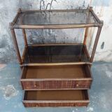 Rattan shelf