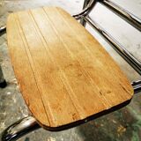 Retractable foot step ladder