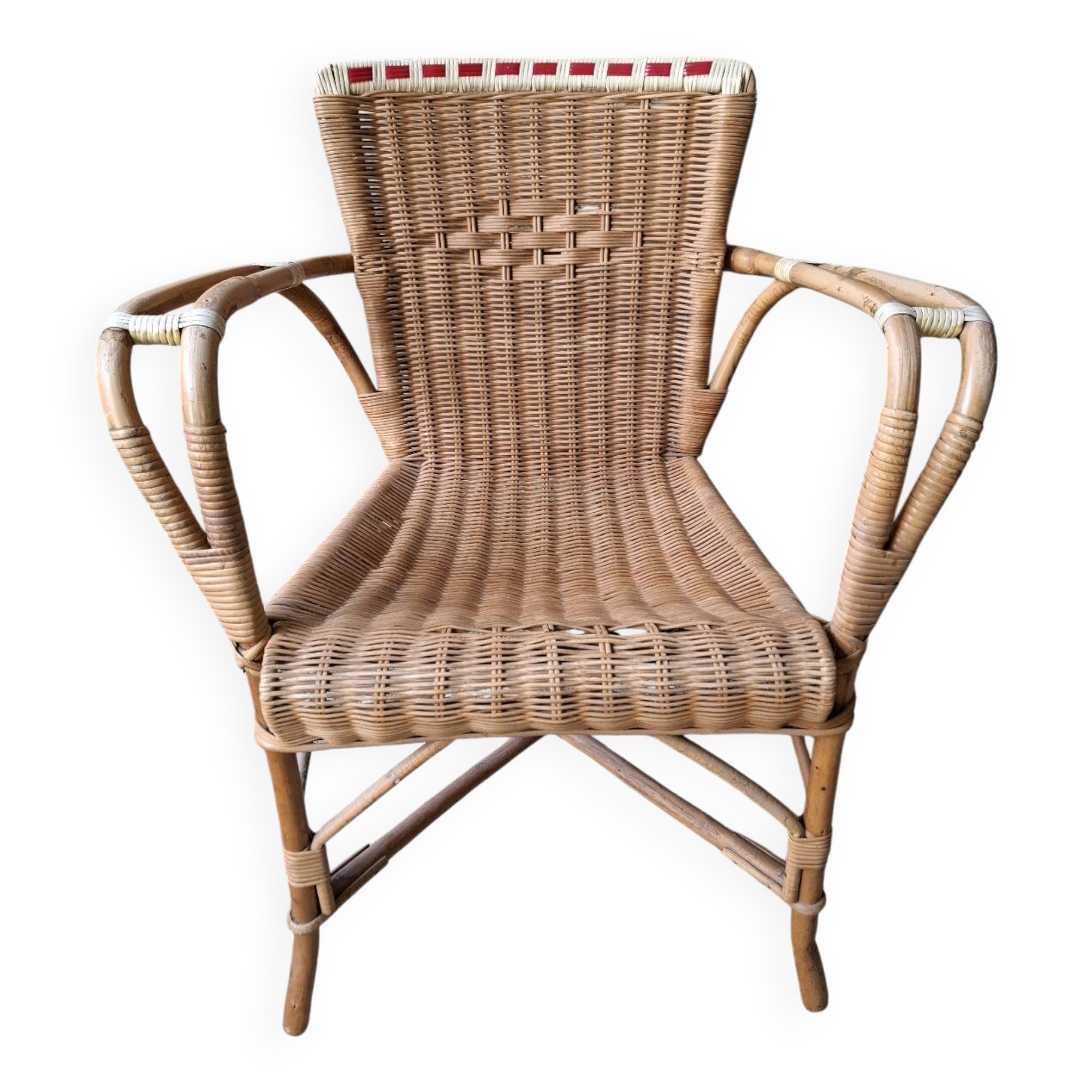 Rattan armchair
