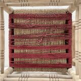 Pair of wooden armchairs and ropes