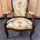 Antique Louis-Philippe style armchair in solid wood