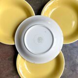 8 Villeroy & Boch soup plates in yellow enamelled earthenware