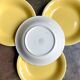 8 Villeroy & Boch soup plates in yellow enamelled earthenware