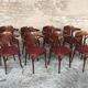 Bistro armchairs, bentwood, Scheepers, made in Belgium
