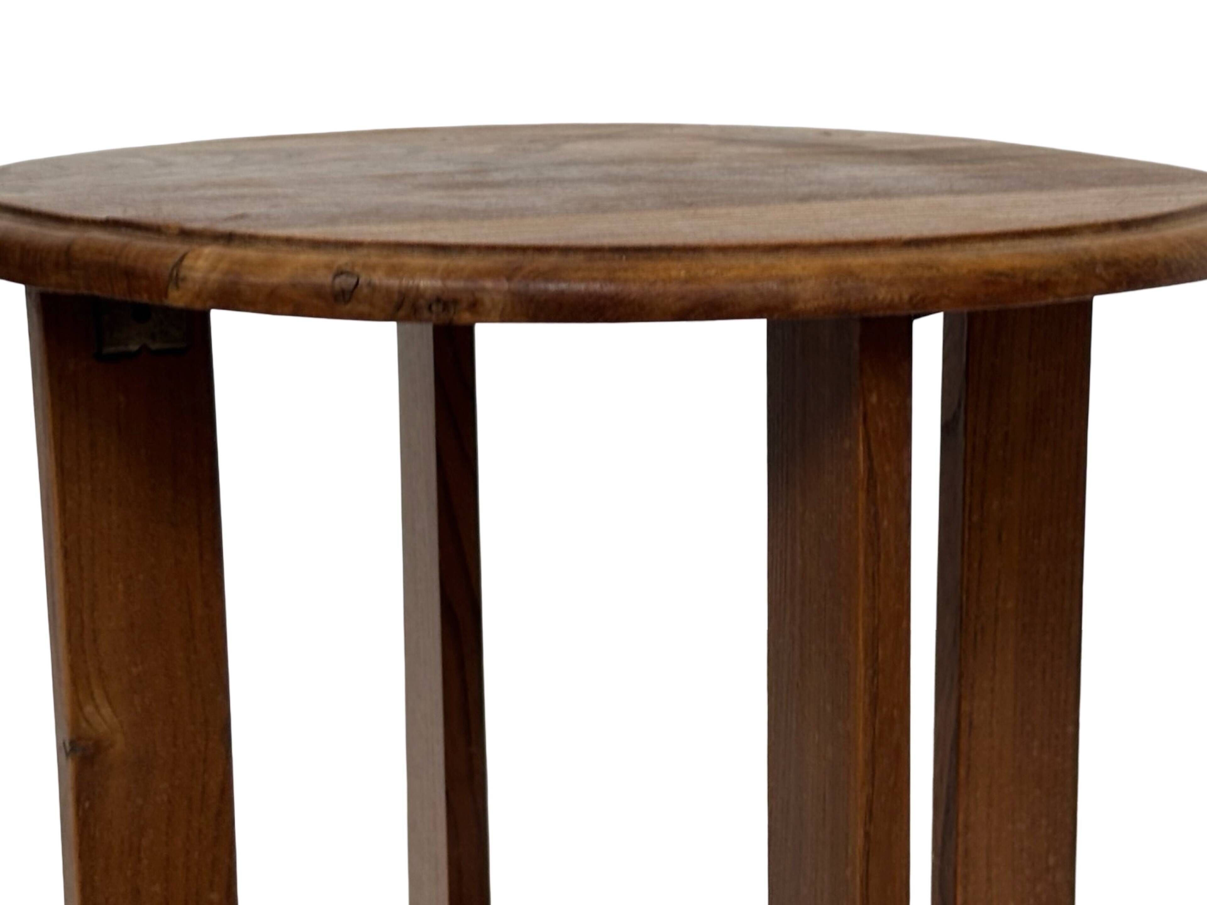 Table d'appoint Art Déco petite en chêne design minimaliste