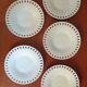 Suite of 5 openwork dessert plates