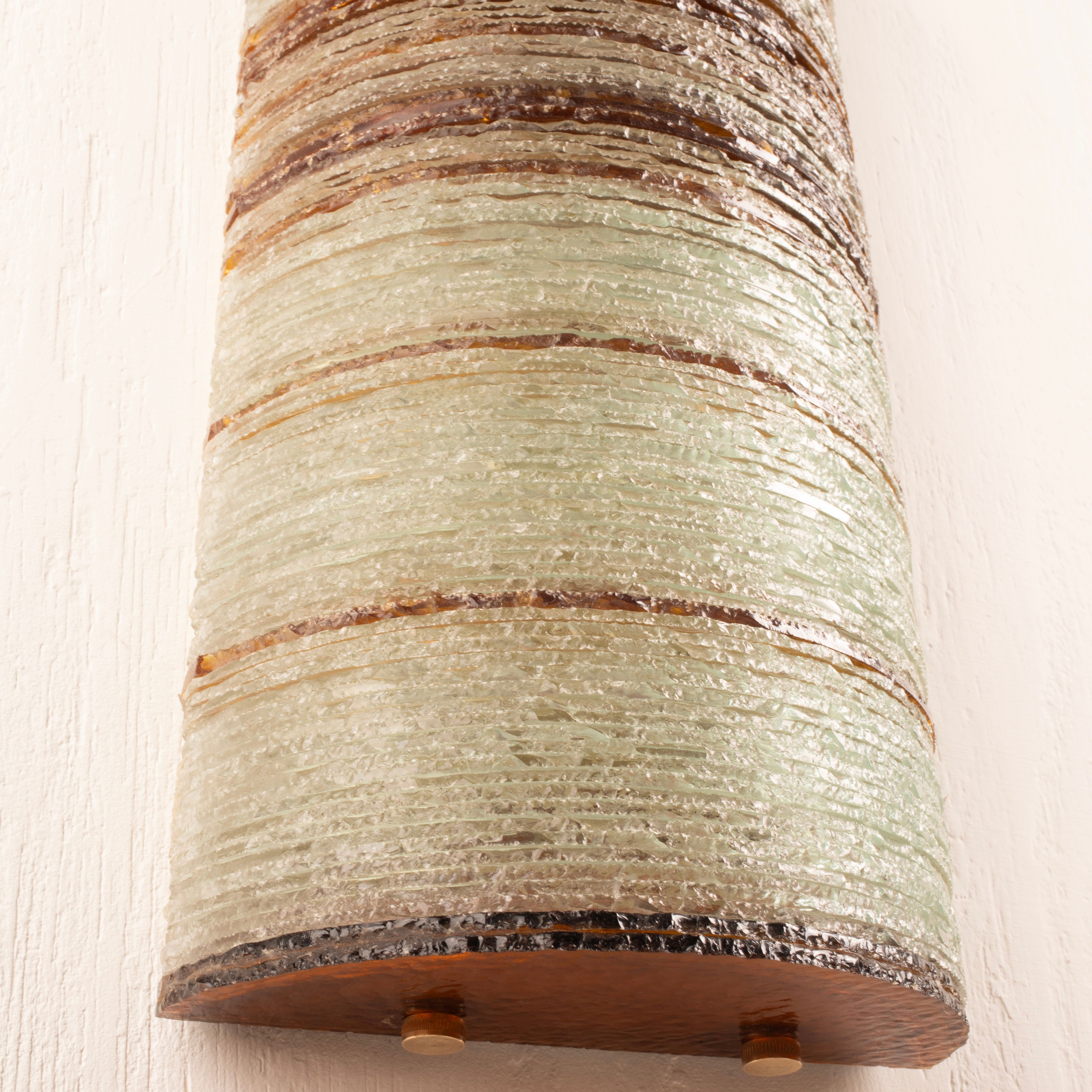 Glass Wall Lamp by Albano Poli for Poliarte – Big Version