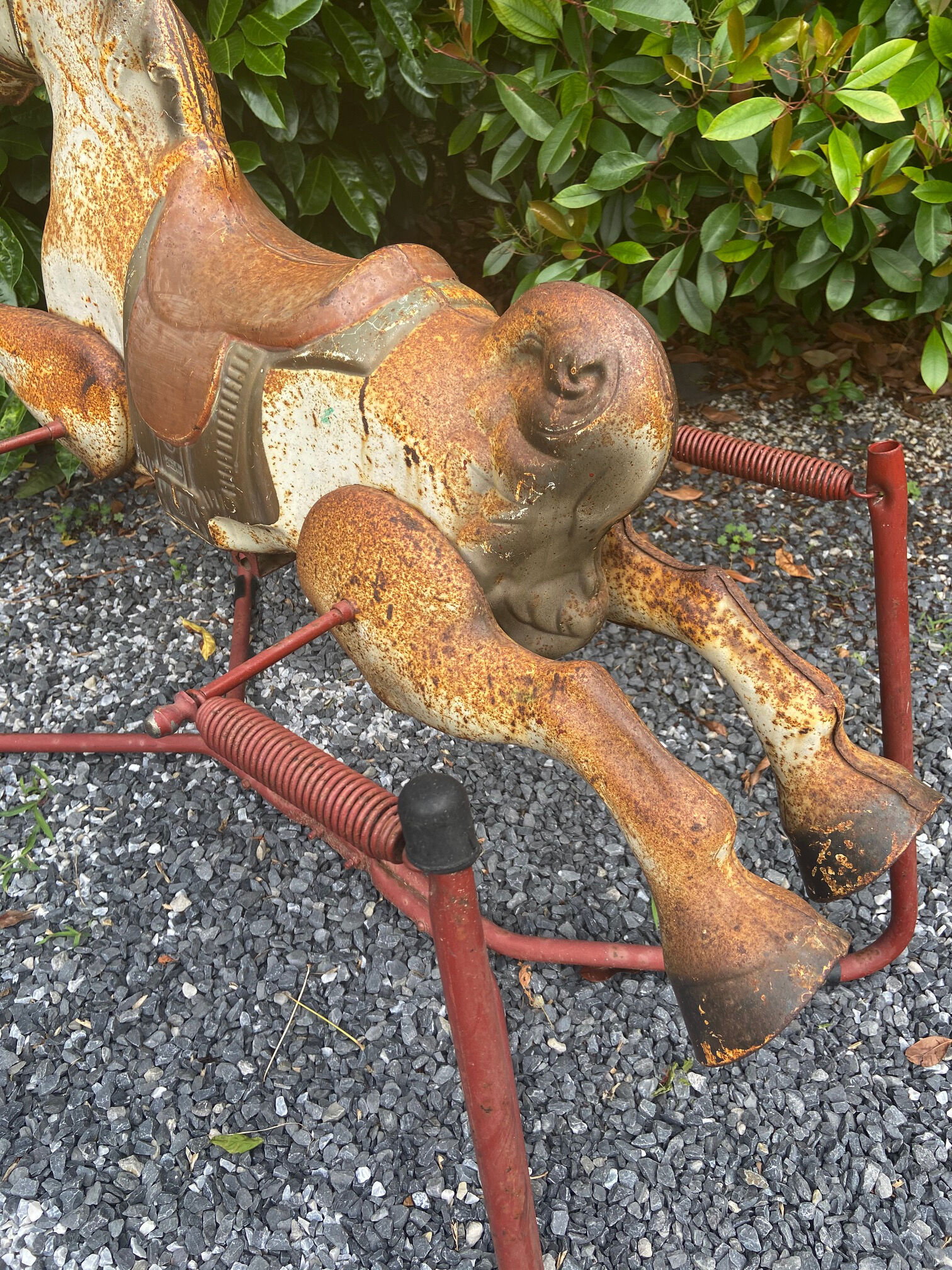 Vintage mobo toys horse on springs