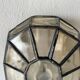Pair of black iron wall sconces with structured glass by Limburg, 1960s, Germany.