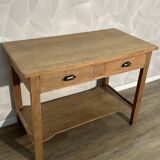 Console kitchen unit in stripped oak veneer