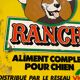 Plaque tôle pub Ranch nourriture pour chien