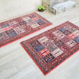 Pair of Vintage Rugs, Art Deco Inspiration