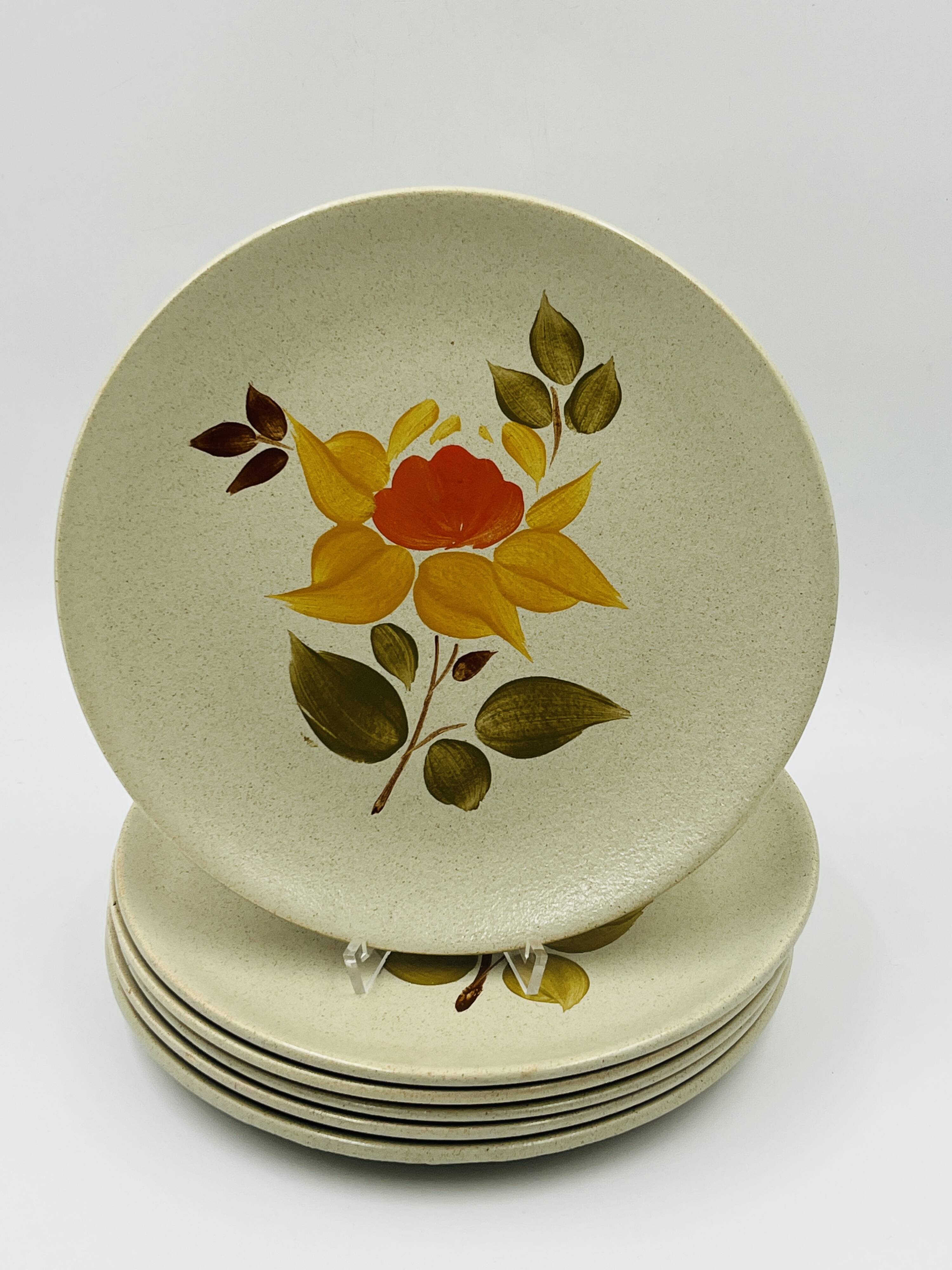 Set of Stoneware Plates Saint-Amand Jamaica