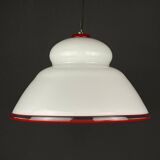 White Murano Suspension Lamp, Italy, 1970s