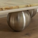 Onyx Coffee Table with Round Feet