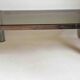 Table basse rectangulaire Années 70 chrome et verre fumé 105 x 55,1 x 35,5 cm hauteur