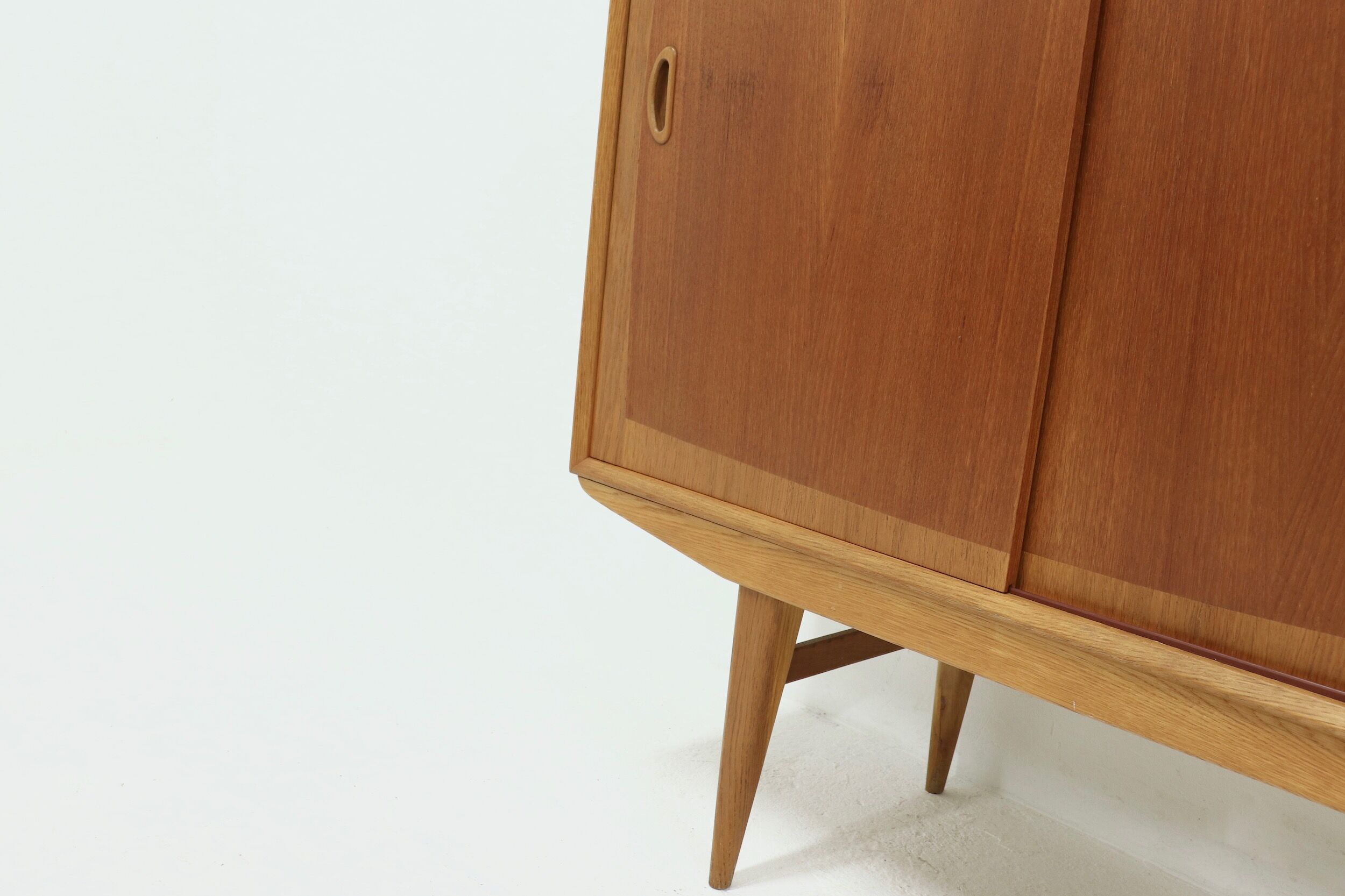 Scandinavian Two Tone Teak Highboard 1960s