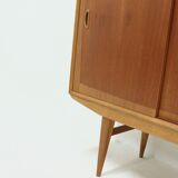 Scandinavian Two Tone Teak Highboard 1960s
