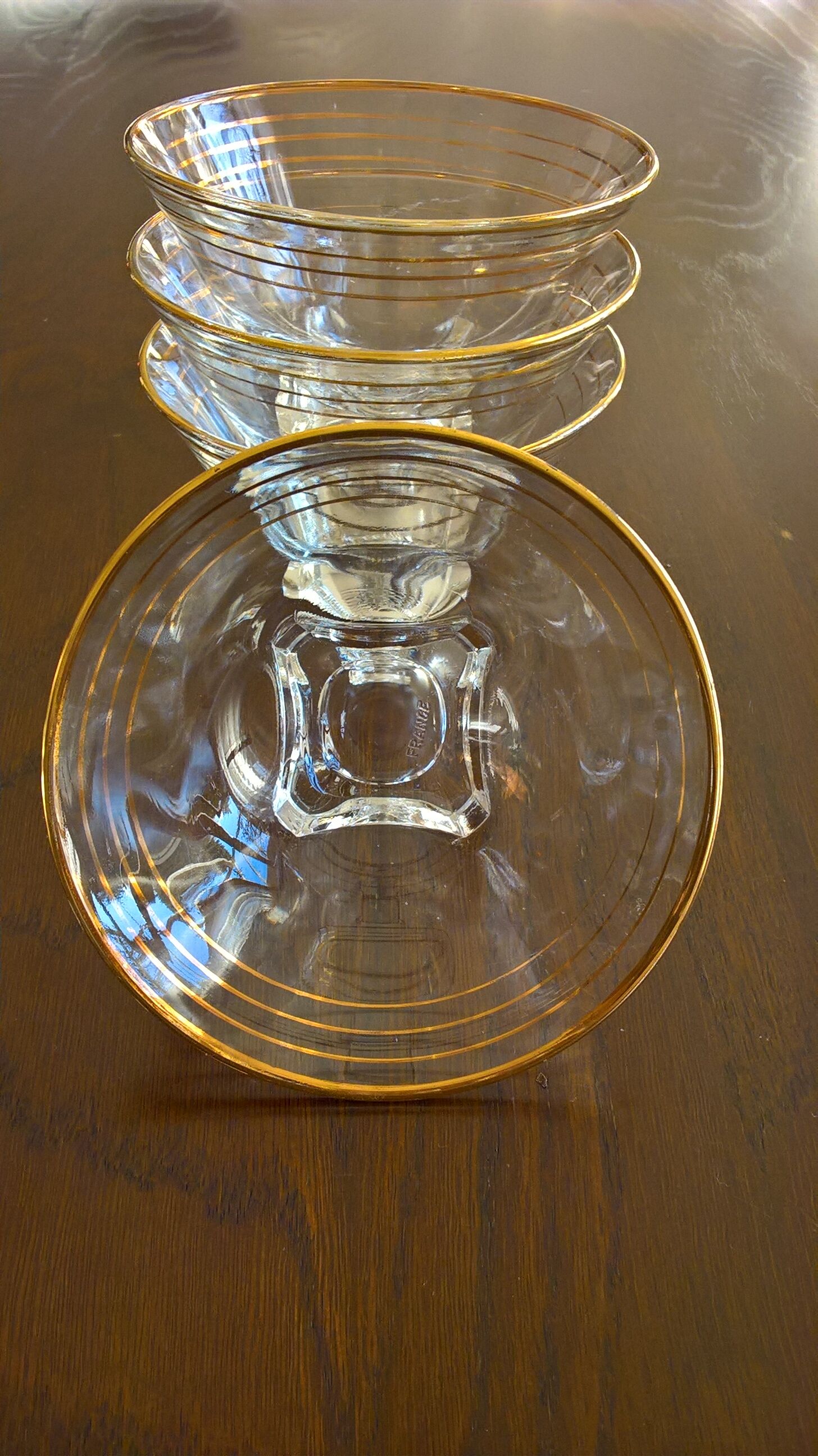 Lot of 4 glass cups