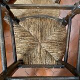 4 chaises provençales anciennes en bois sculpté