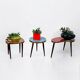 Set of Three 1950s Mid Century Plant Stands, West Germany