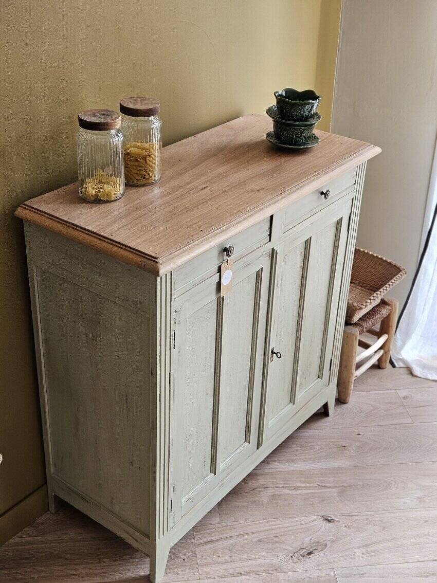 Vintage Parisian buffet with patina in solid wood | Léonie