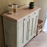 Vintage Parisian buffet with patina in solid wood | Léonie