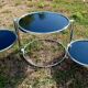 Chrome nesting coffee table