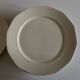 Set of 12 modernist ivory dinner plates in ironstone from 1940.