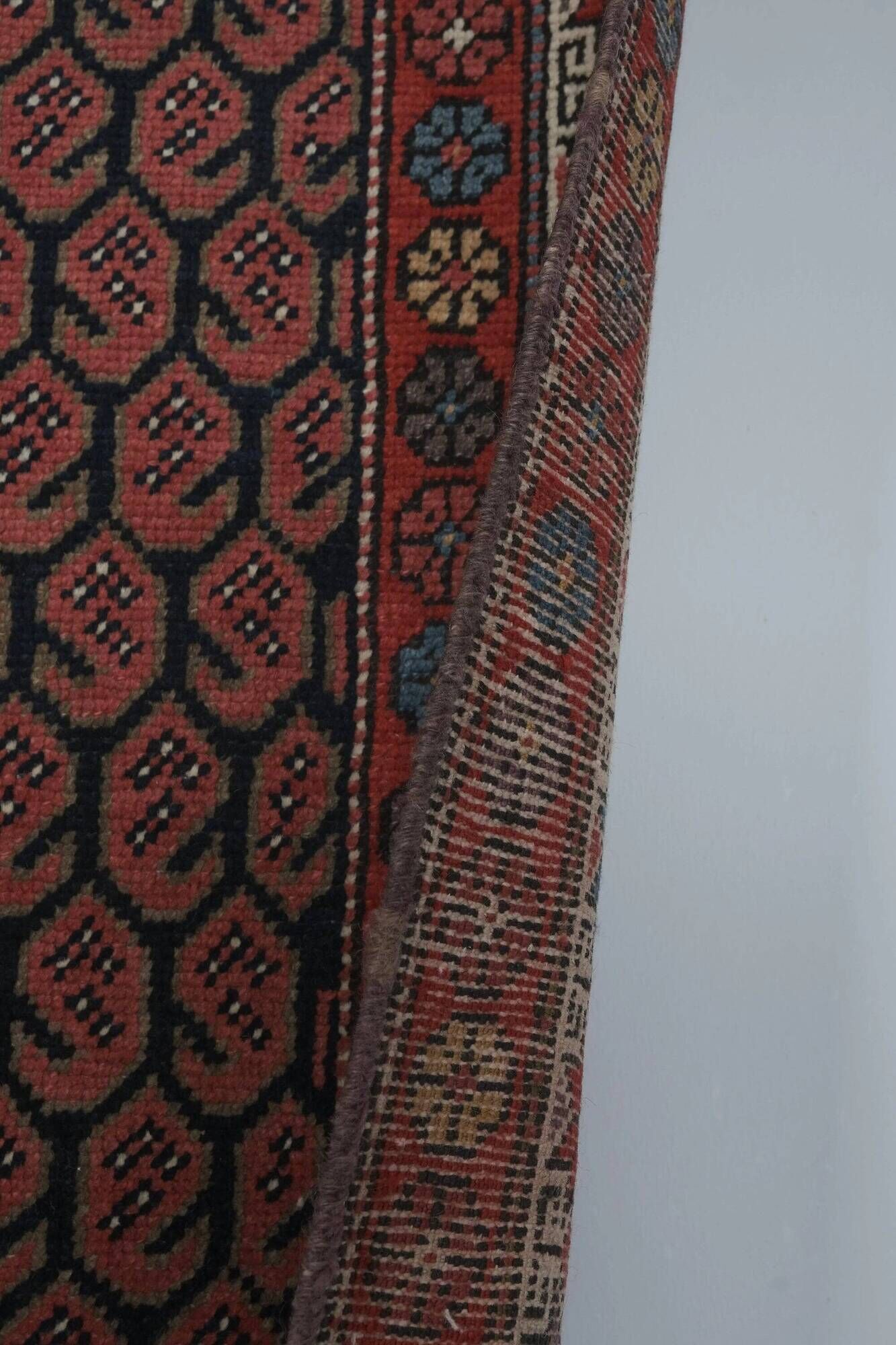 Vintage Turkish hallway rug 117x410 cm
