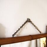 Bamboo effect wooden mirror
