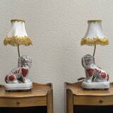 Paire de lampes Staffordshire