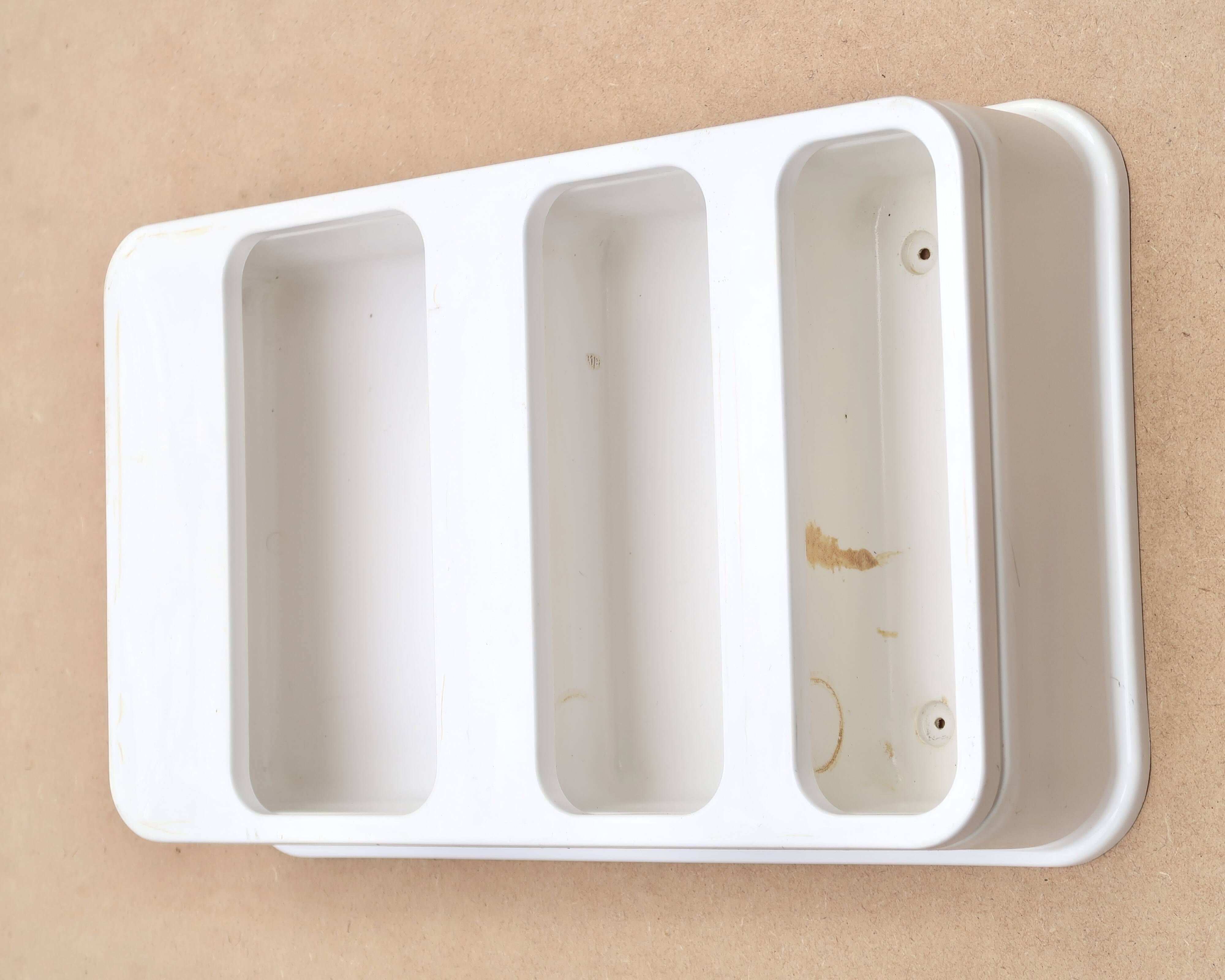 White plastic wall shelf by Jean Lin Viaud, 1970s