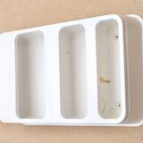 White plastic wall shelf by Jean Lin Viaud, 1970s