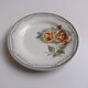 3 assiettes Digoin Sarreguemines Adèle gris jaune et bordeaux