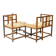 Banc de conversation inspiré par Rennie Mackintosh, unique, 1980