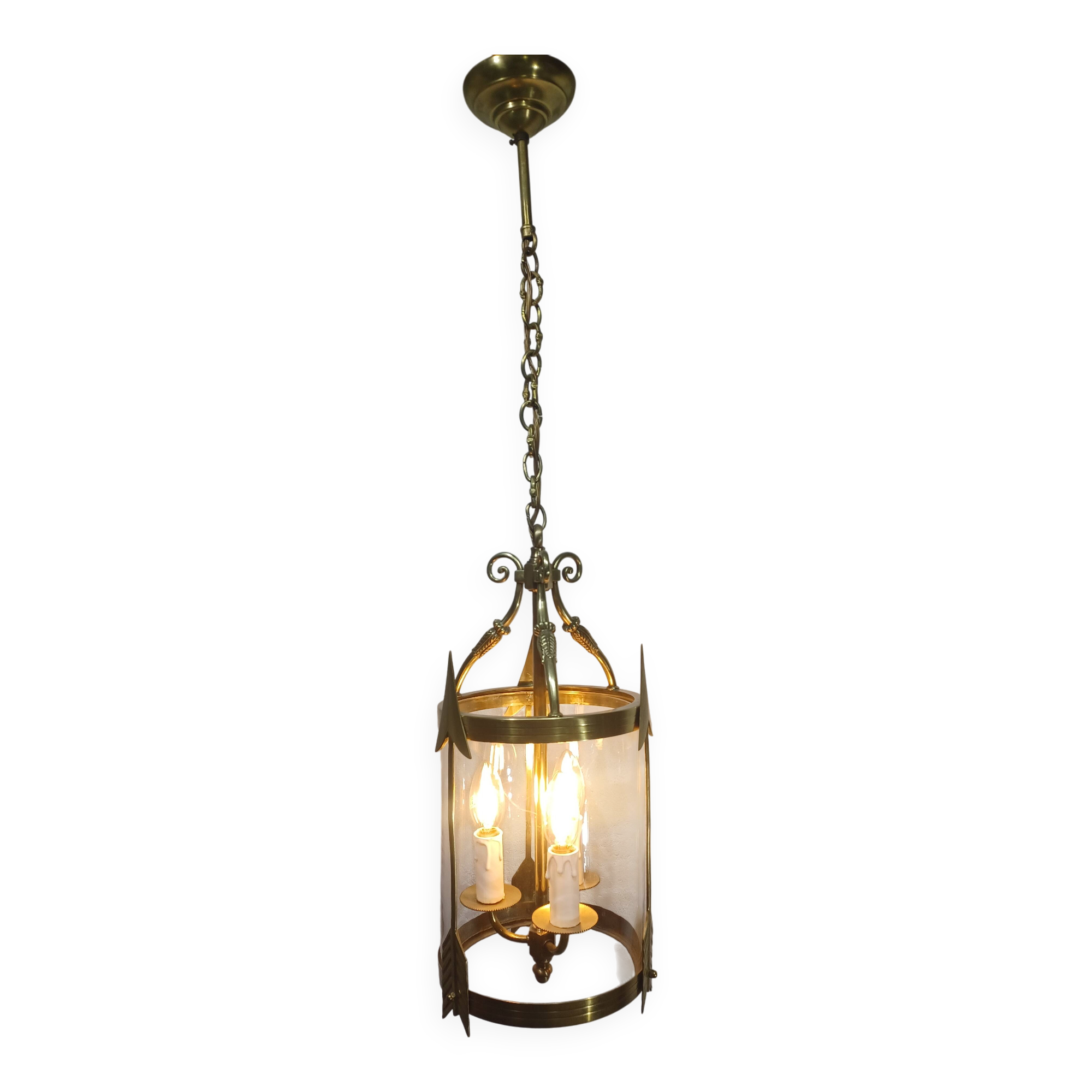 Empire Style 3-Light Bronze Lantern