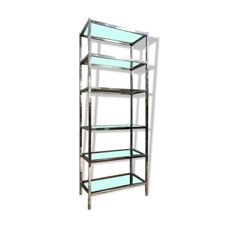 Modernist design bookcase shelf circa 1970