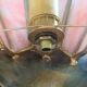 Pair of art deco fan wall light in brass and glass paste